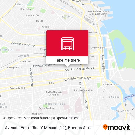 Avenida Entre Ríos Y México (12) map