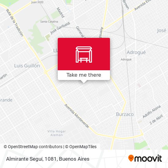 Almirante Seguí, 1081 map