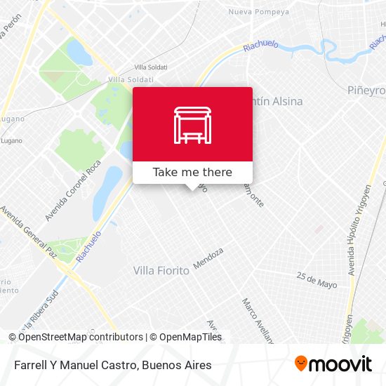 Mapa de Farrell Y Manuel Castro