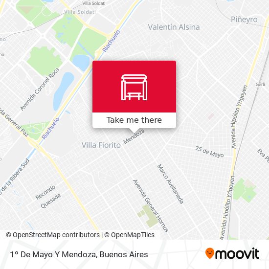 1º De Mayo Y Mendoza map