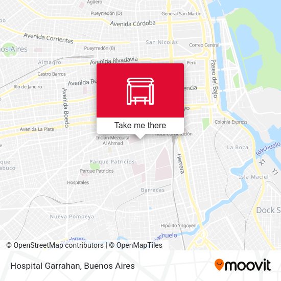 Hospital Garrahan map
