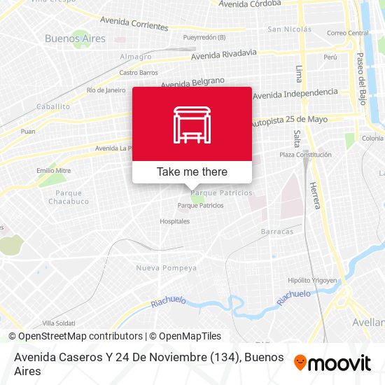 Mapa de Avenida Caseros Y 24 De Noviembre (134)