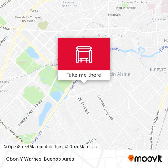 Mapa de Obon Y Warnes