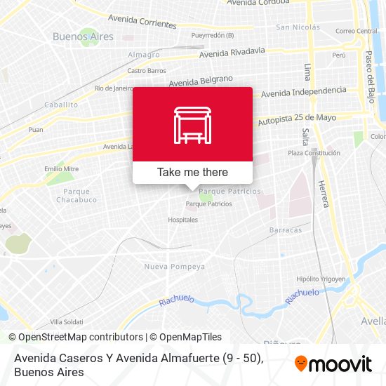 Avenida Caseros Y Avenida Almafuerte (9 - 50) map