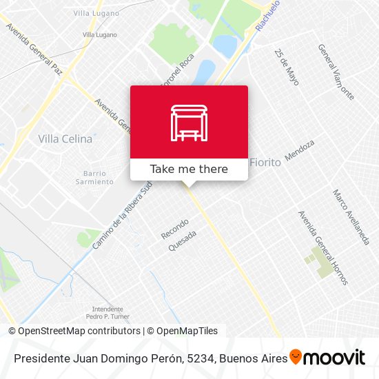 Presidente Juan Domingo Perón, 5234 map