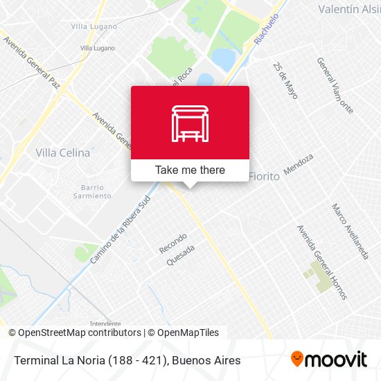Terminal La Noria (188 - 421) map