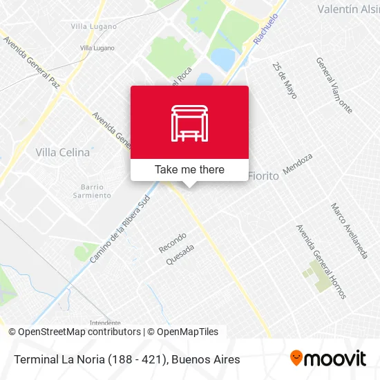 Mapa de Terminal La Noria (188 - 421)