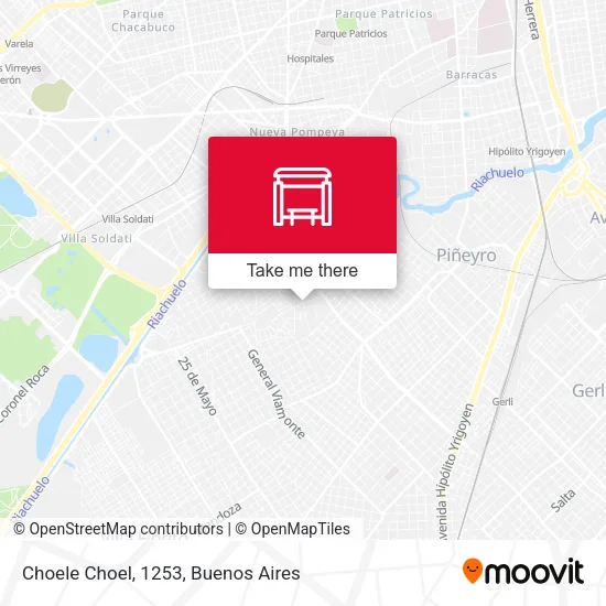 Choele Choel, 1253 map