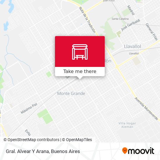 Mapa de Gral. Alvear Y Arana
