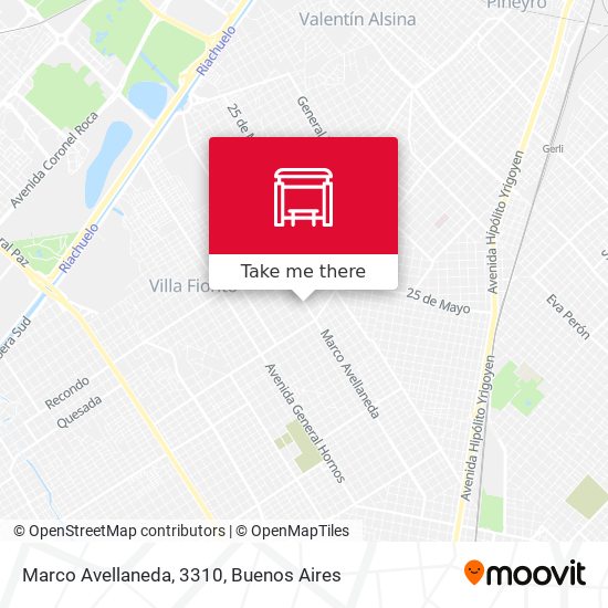 Marco Avellaneda, 3310 map