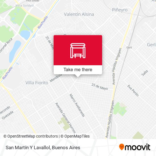 Mapa de San Martín Y Lavallol
