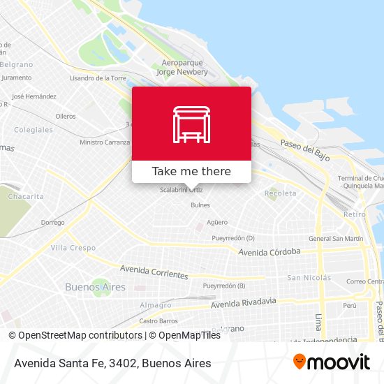 Avenida Santa Fe, 3402 map