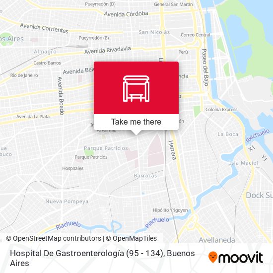 Hospital De Gastroenterología (95 - 134) map