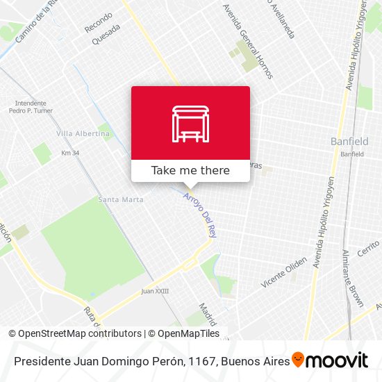 Mapa de Presidente Juan Domingo Perón, 1167