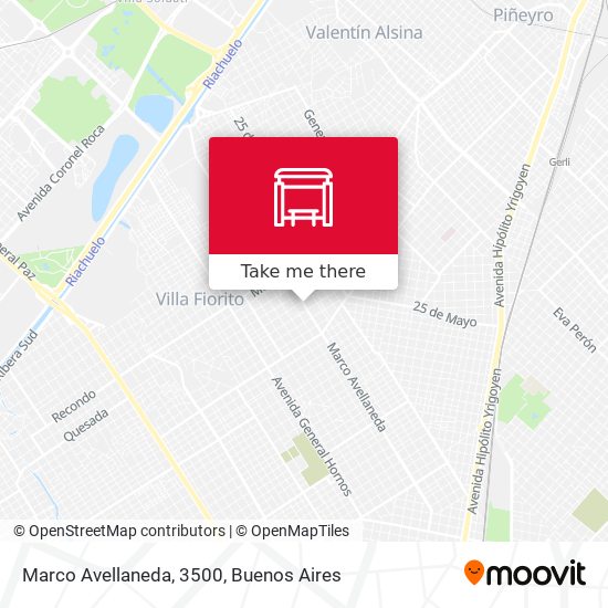 Marco Avellaneda, 3500 map