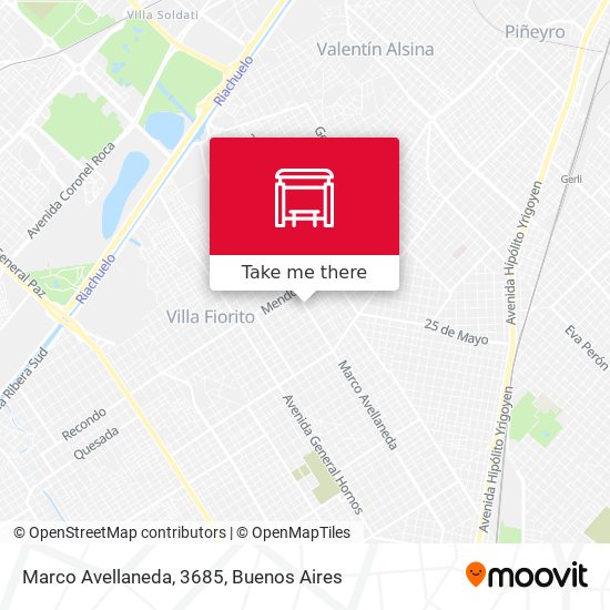 Marco Avellaneda, 3685 map