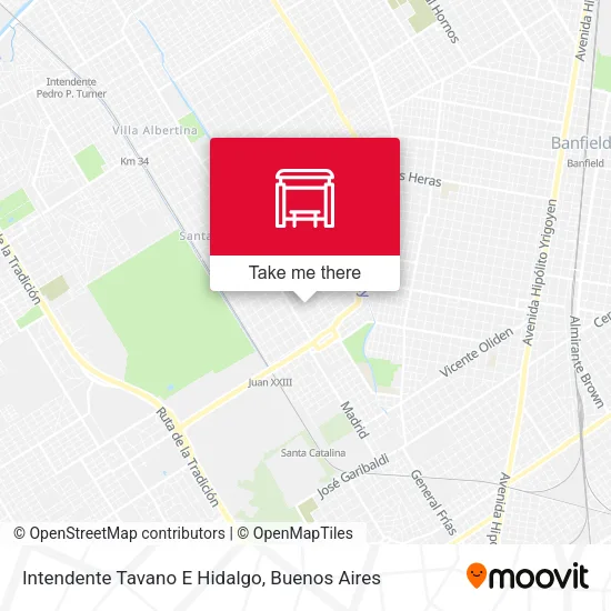 Intendente Tavano E Hidalgo map
