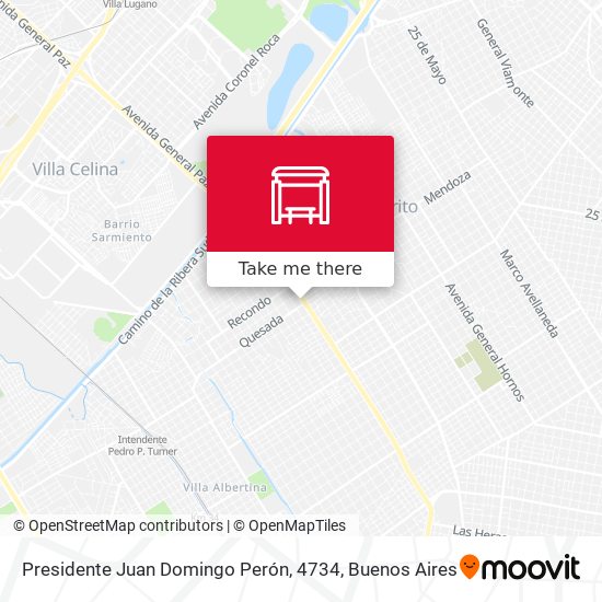Presidente Juan Domingo Perón, 4734 map