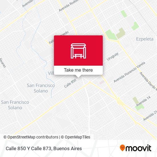 Mapa de Calle 850 Y Calle 873