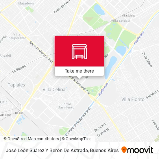 Mapa de José León Suárez Y Berón De Astrada