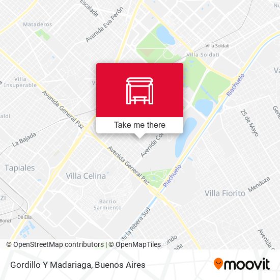 Mapa de Gordillo Y Madariaga