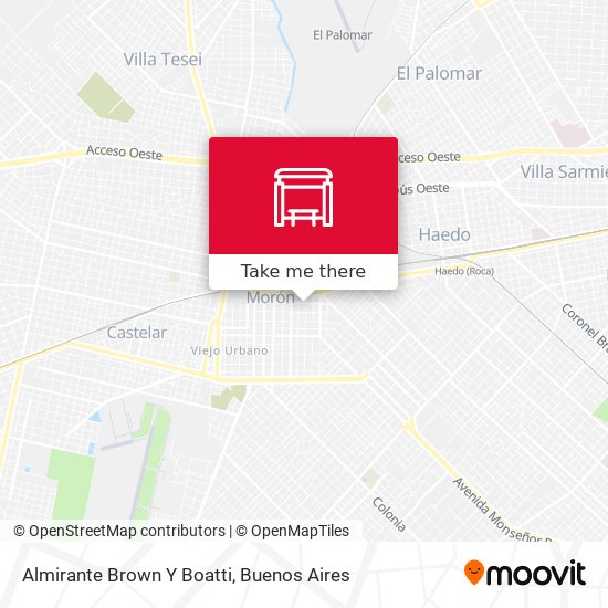 Almirante Brown Y Boatti map