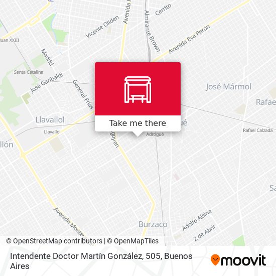 Mapa de Intendente Doctor Martín González, 505