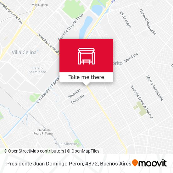 Presidente Juan Domingo Perón, 4872 map