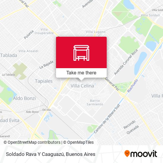 Mapa de Soldado Rava Y Caaguazú