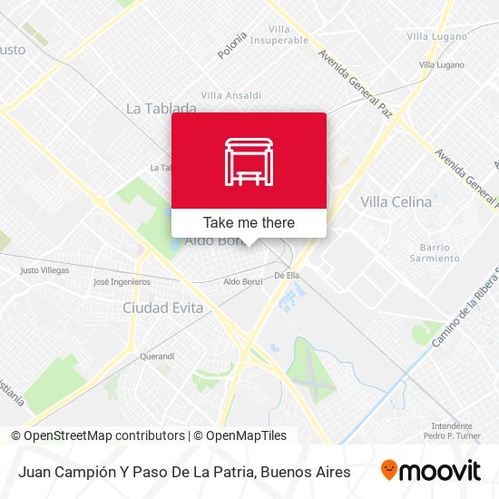 Mapa de Juan Campión Y Paso De La Patria