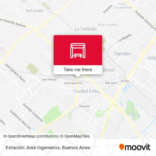 Mapa de Estación José Ingenieros