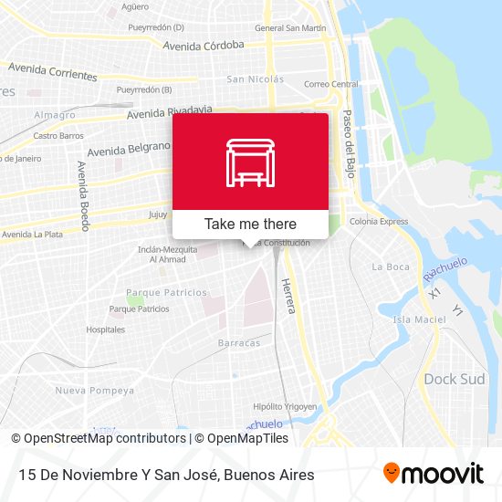 15 De Noviembre Y San José map