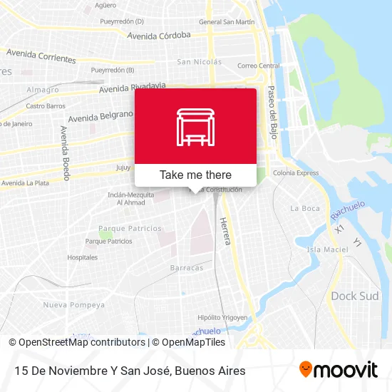 15 De Noviembre Y San José map