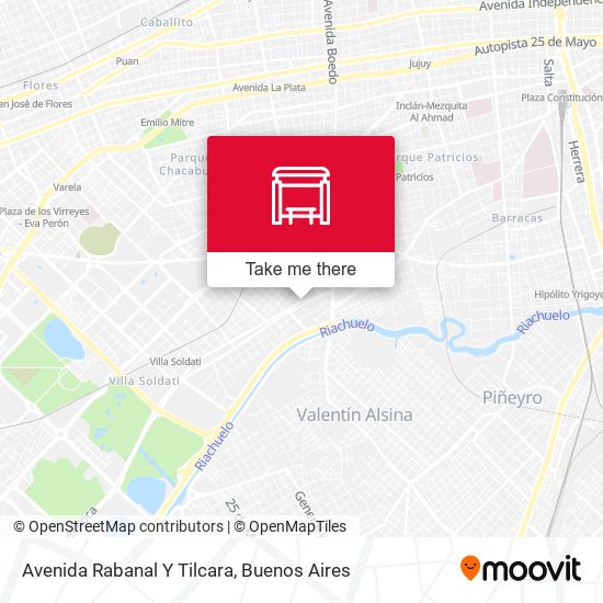 Mapa de Avenida Rabanal Y Tilcara