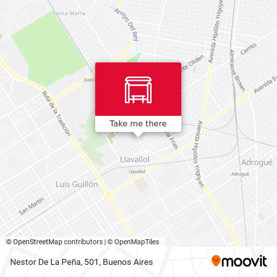 Nestor De La Peña, 501 map