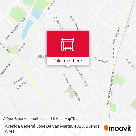 Mapa de Avenida General José De San Martín, 4023
