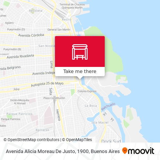Avenida Alicia Moreau De Justo, 1900 map