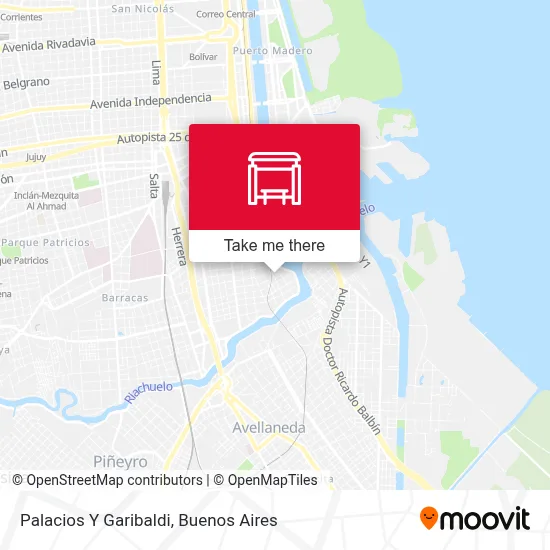 Palacios Y Garibaldi map