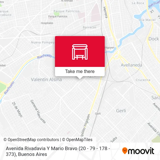 Avenida Rivadavia Y Mario Bravo (20 - 79 - 178 - 373) map