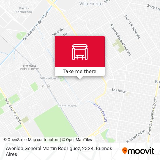 Mapa de Avenida General Martín Rodríguez, 2324
