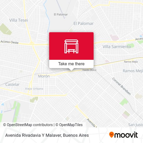 Mapa de Avenida Rivadavia Y Malaver