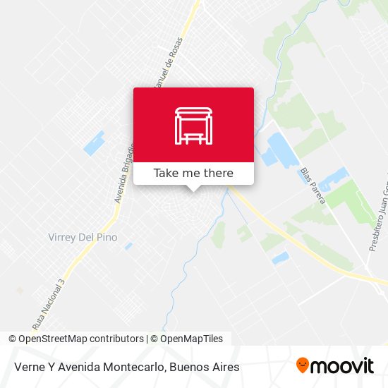 Mapa de Verne Y Avenida Montecarlo