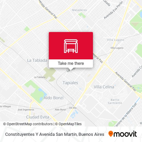 Constituyentes Y Avenida San Martín map