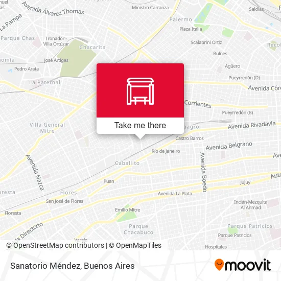 Sanatorio Méndez map