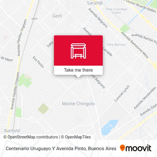 Mapa de Centenario Uruguayo Y Avenida Pinto