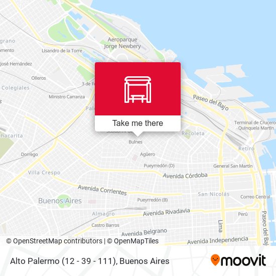 Alto Palermo (12 - 39 - 111) map