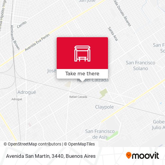 Mapa de Avenida San Martín, 3440