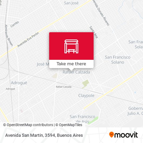 Avenida San Martín, 3594 map