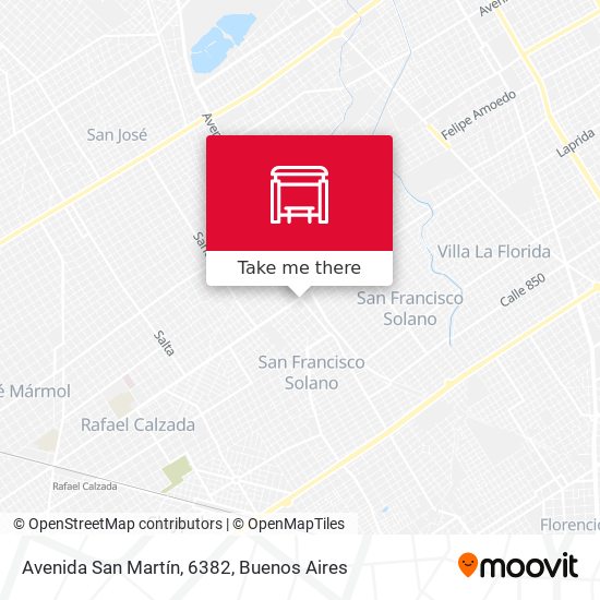 Avenida San Martín, 6382 map