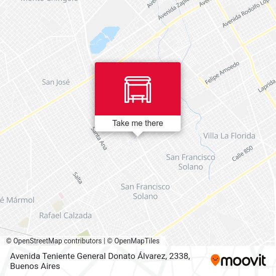Avenida Teniente General Donato Álvarez, 2338 map